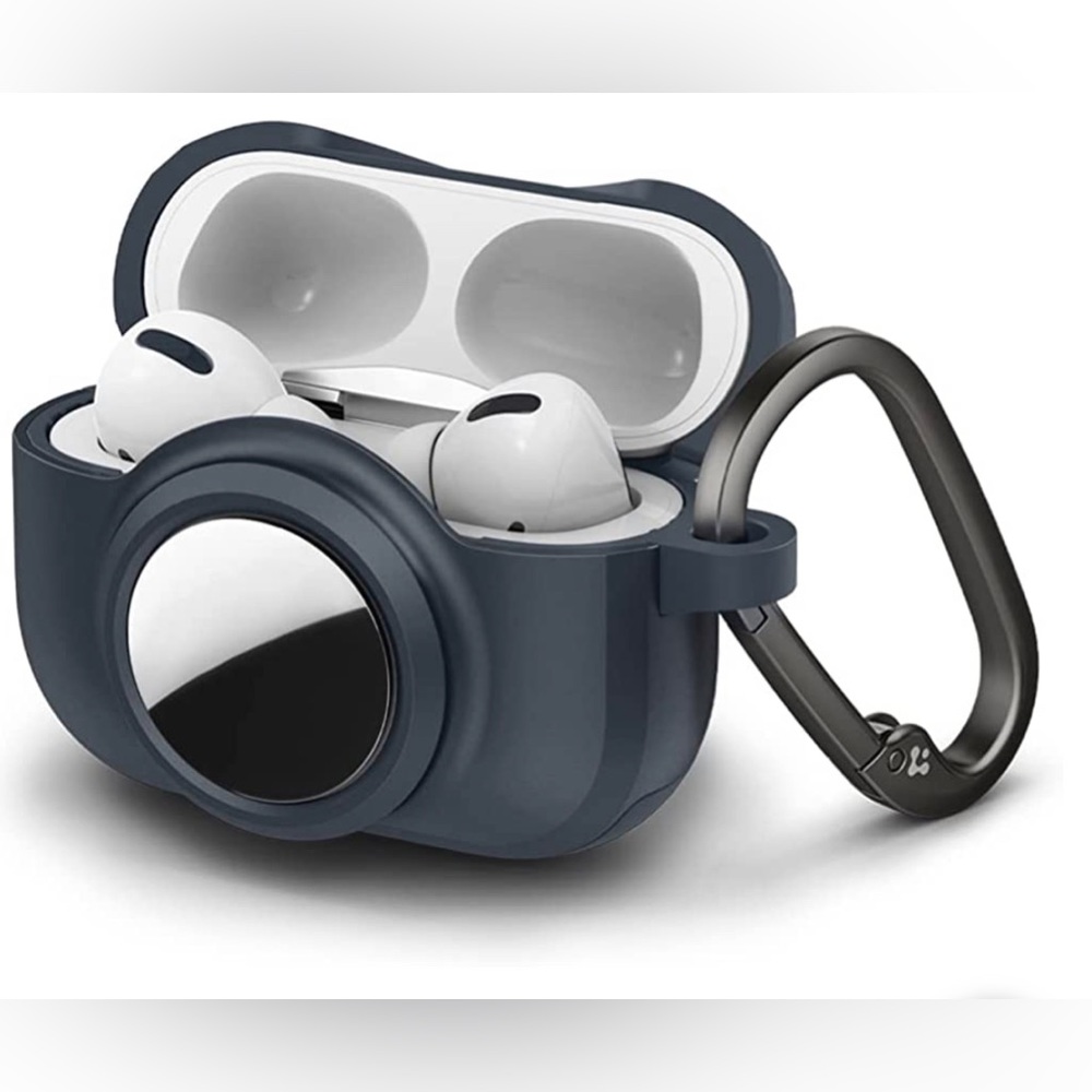 Airpods Pro Case and AirTag Case Cover with Keychain